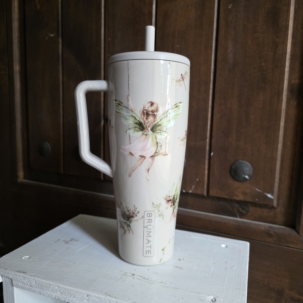 BrüMate Cream Fairy Design Tumbler